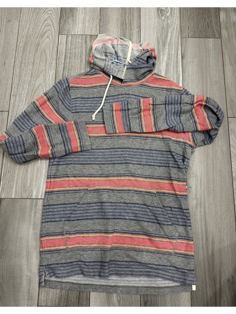 Urban Pipeline Striped Pullover Hoodie Size S
